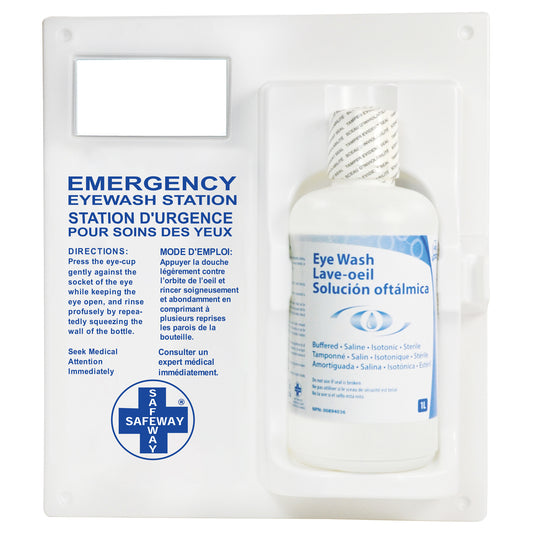  Eyewash Station - Single Station With Eyewash Solution