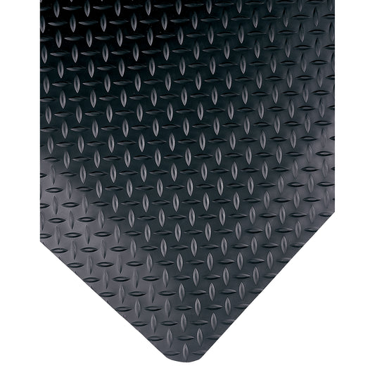 Wearwell Select No. 495 Mats, Diamond, 2' x 3' x 9/16", Black, PVC