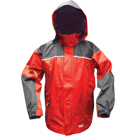 Viking Tempest Classic Outerwear - Jacket, Polyester/PVC, 2X-Large, Charcoal/Red