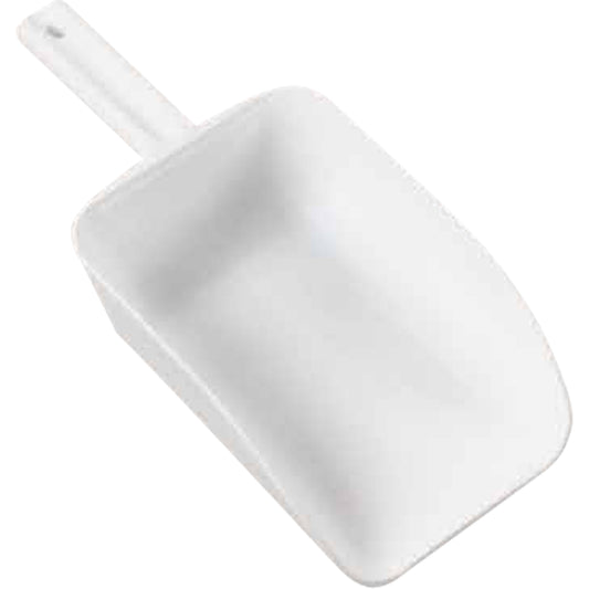 Large Hand Scoop, Plastic, White, 82 oz.