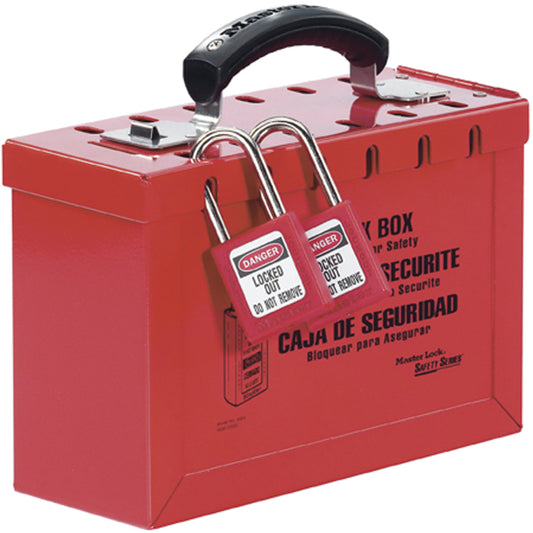 Master Lock Latch Tight™ Portable Group Lock Box, Red