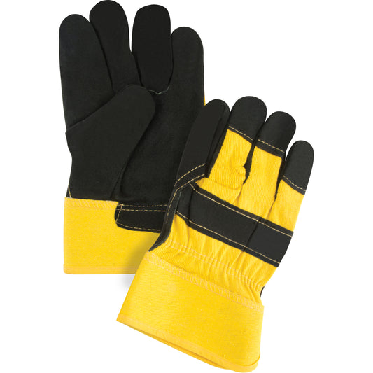 Zenith Safety Products Superior Warmth Winter-Lined Fitters Gloves, Large, Split Cowhide Palm, Thinsulate™ Inner Lining