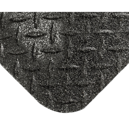 Wearwell SpongeCote® With Gritshield Mats No. 416, Diamond, 4' x 75' x 9/16", Black, PVC Sponge