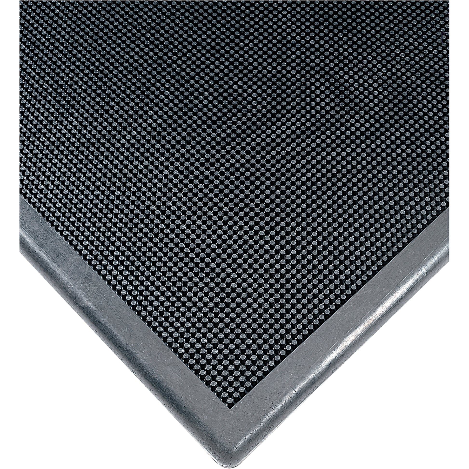Wearwell Sanitizing Footbath Mat No. 222, Rubber, 2' W x 2-2/3' L x 1/2" Thick, Black