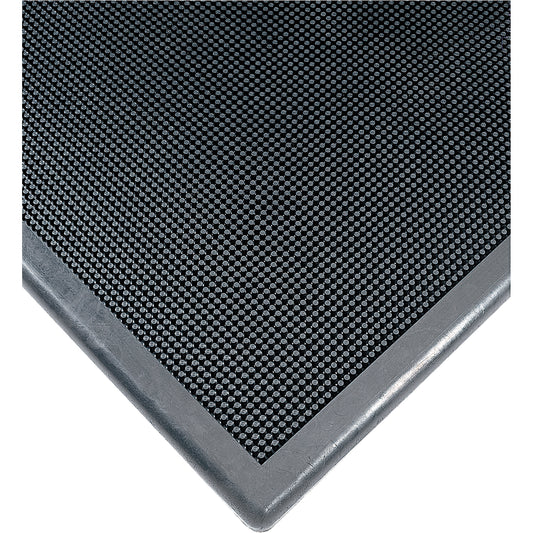Wearwell Sanitizing Footbath Mat No. 222, Rubber, 2' W x 2-2/3' L x 1/2" Thick, Black