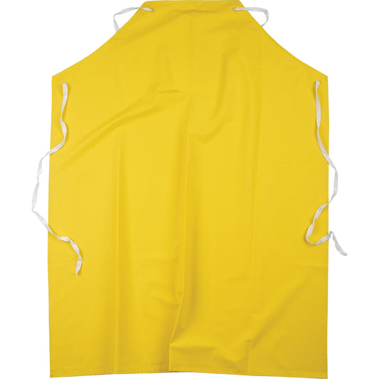 Flame Resistant Aprons, Polyester/PVC, 48" L x 36" W, Yellow