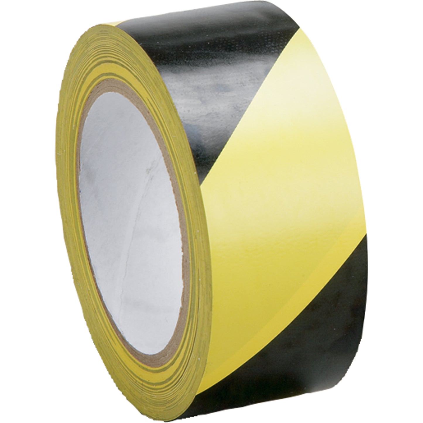 Incom Top Tape & Label Hazard Warning Tape - Laminated, 2" x 108', PVC, Black and Yellow