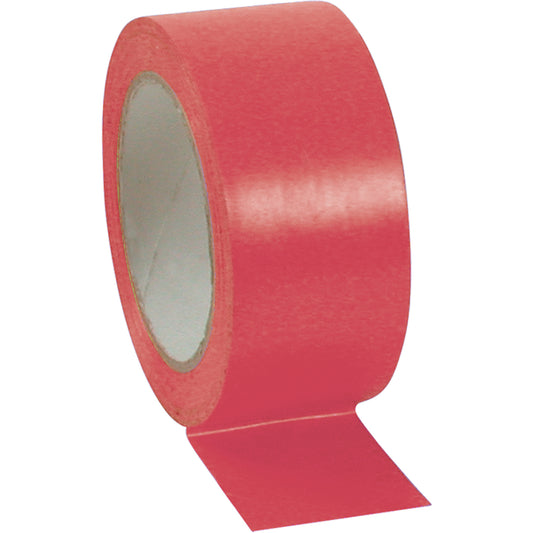 Incom Top Tape & Label Aisle Marking Tape, 3" x 108', Vinyl, Red