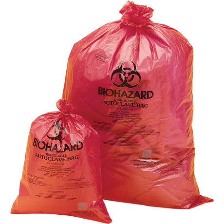 Hazardous Waste Disposal Bags, Bio-Hazard, 23" L x 19" W, 0.0317 mm, 34 L (9 Gal.) Capacity