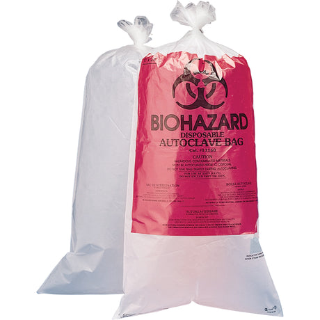 Hazardous Waste Disposal Bags, Bio-Hazard, 36" L x 24" W, 1.5 mils, 75.7 L (20 Gal.) Capacity