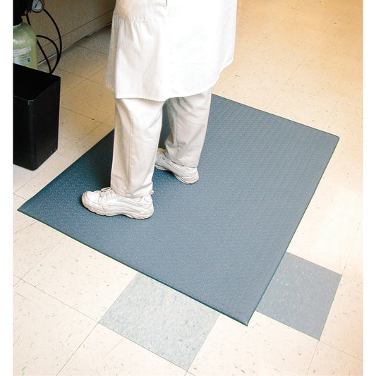 Mat Tech Comfort-King™ Anti-Microbial Mats, Pebbled, 6' x 60' x 3/8", Grey, Sponge