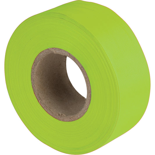 C.H. Hanson Flagging Tape, 1.1875" W x 150' L, Fluorescent Lime