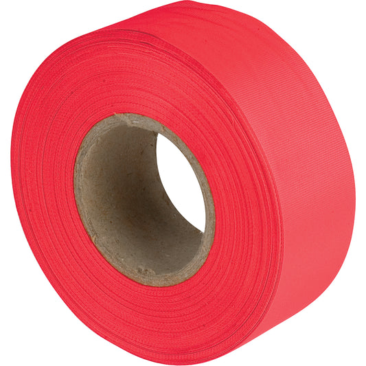 C.H. Hanson Flagging Tape, 1.1875" W x 150' L, Fluorescent Red