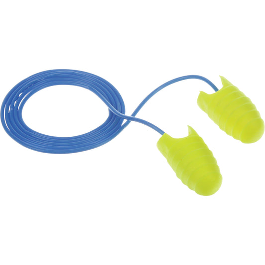 3M E-A-Rsoft Grippers Earplugs , Bulk - Polybag, Large, Corded