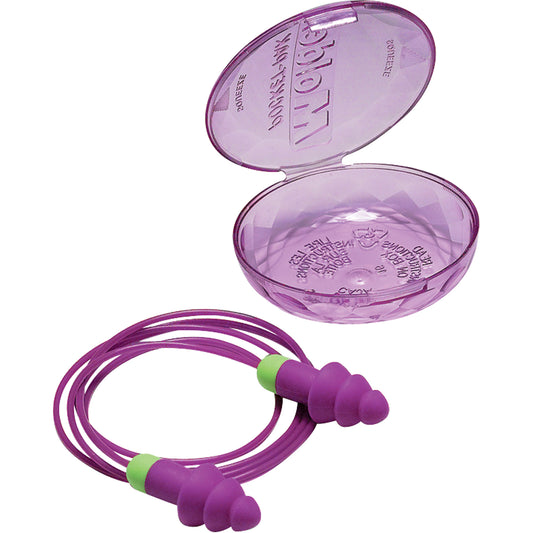Moldex Rockets® Reusable Earplugs, Corded, Bulk - Plastic Case, 27 dB NRR, One-Size