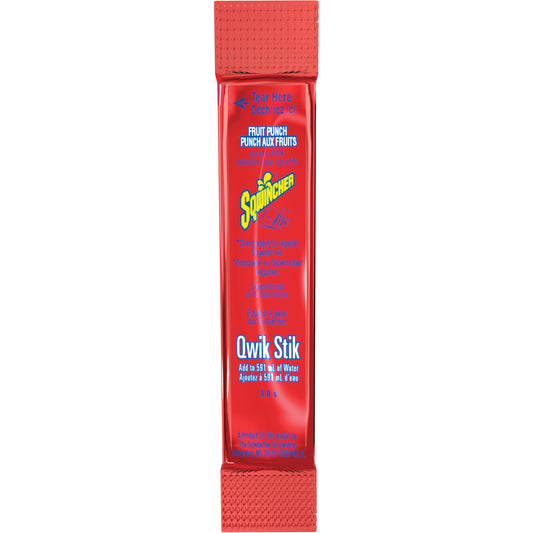 Dentec Sqwincher® ZERO® Qwik Stik™ Rehydration Drink, Powder, Fruit Punch