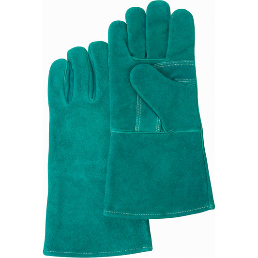 Weld-Mate Premium Welder's Gloves, Split Cowhide, Size Large