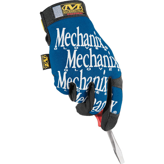 Mechanix Wear The Original® Blue Gloves, Synthetic Palm, Size Large