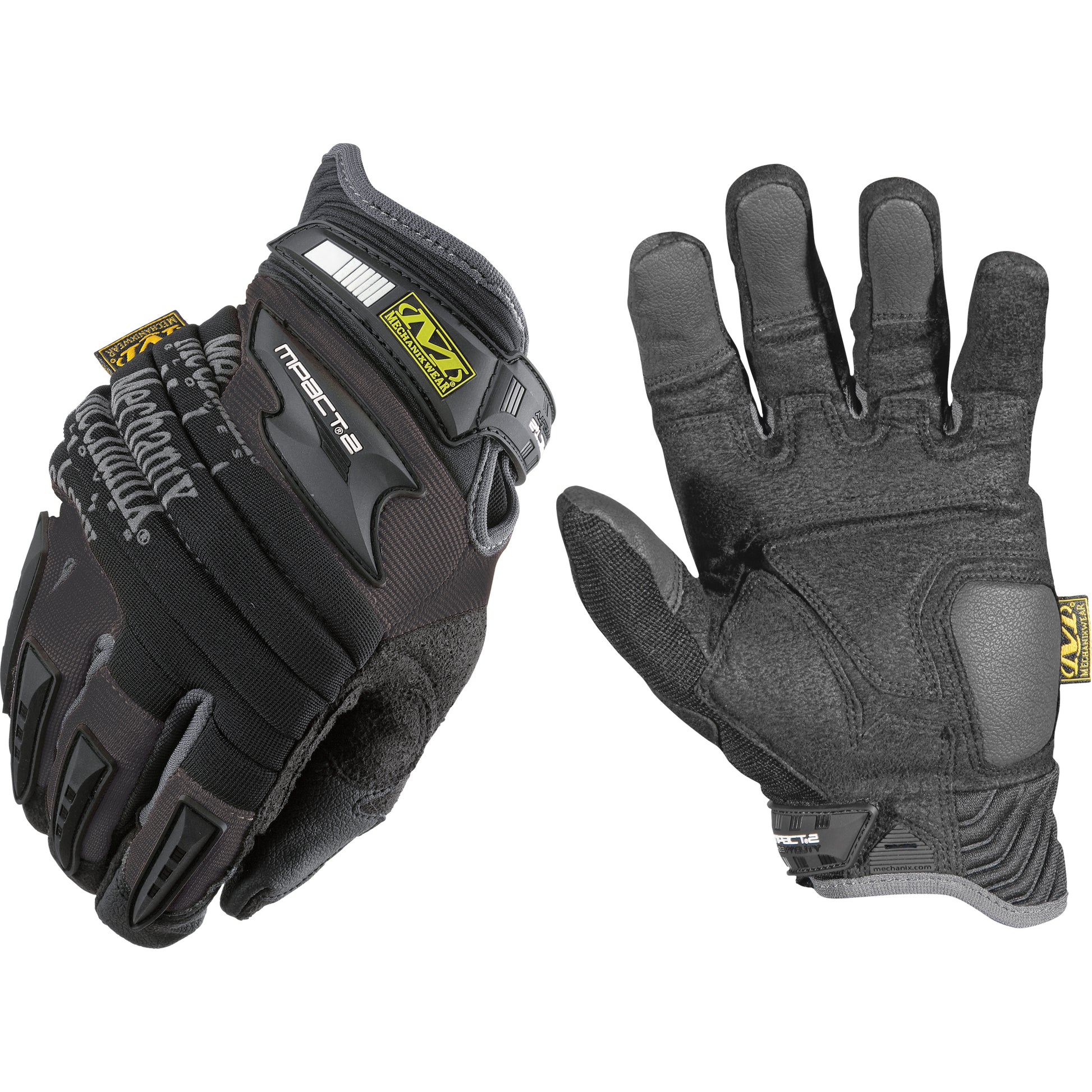 Mechanix Wear M-Pact® 2 Heavy-Duty Gloves, 2X-Large, Synthetic Palm, Hook & Loop Cuff