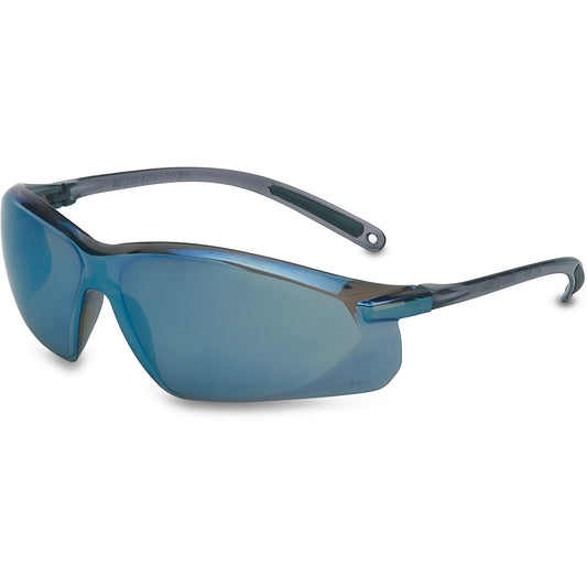 Honeywell Uvex® A700 Series Safety Glasses, Blue/Mirror Lens, Anti-Scratch, Meets/Exceeds CSA Z94.3