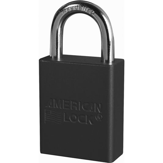 Master Lock Anodized Padlock, Safety Padlock, Keyed Different, Aluminum, 1-1/2" Width