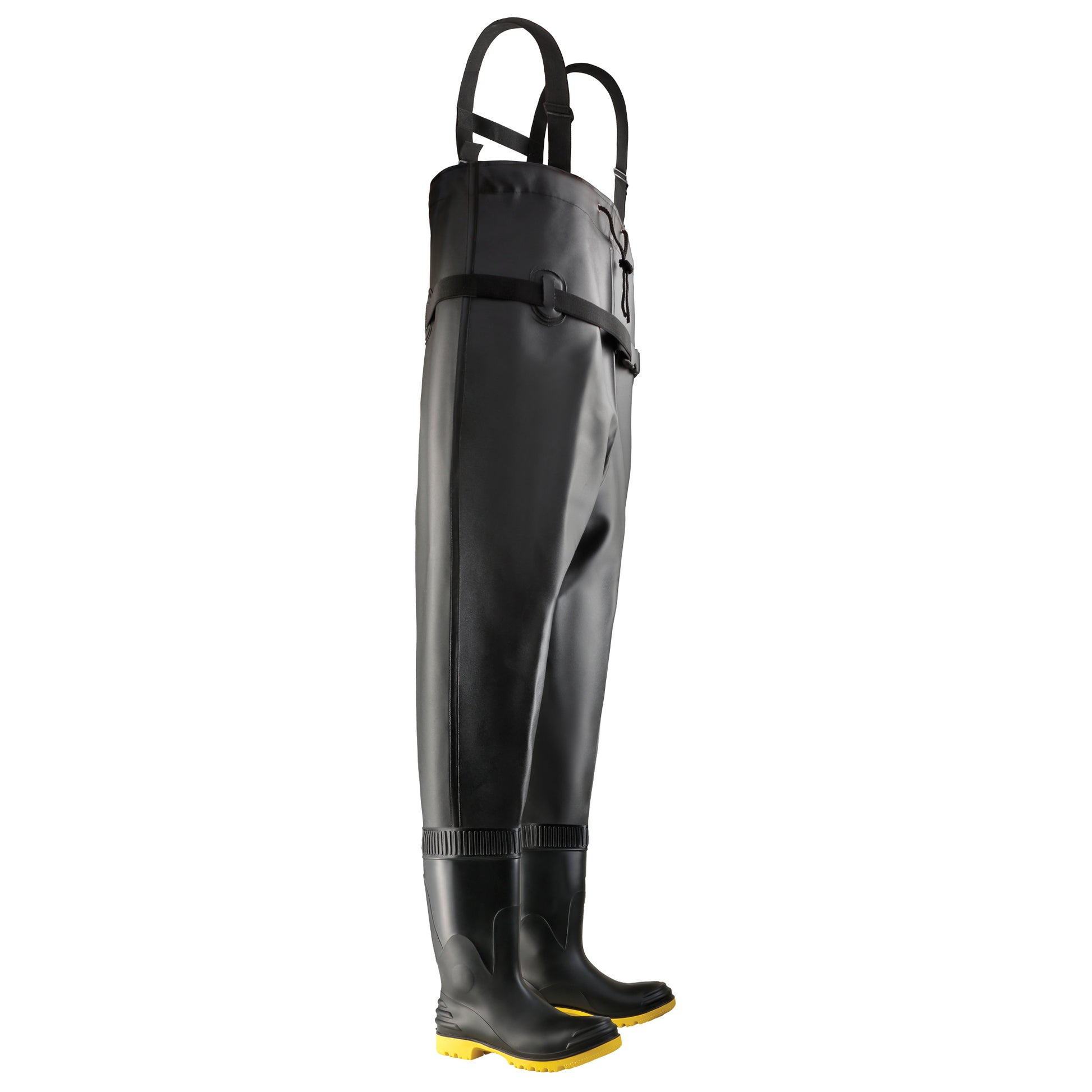 Dunlop Protective Footwear Chest Waders, 10, Steel Toe, Puncture Resistant Sole