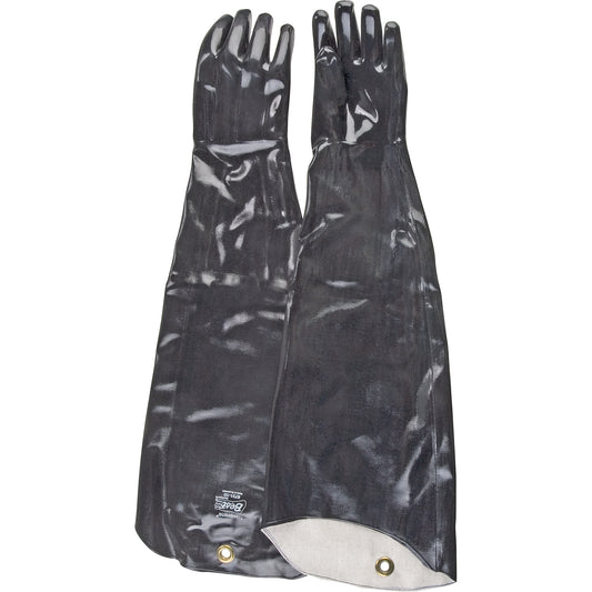 Showa Chemical Resistant Gloves, Size Large/10, 31" L, Neoprene, Cotton Inner Lining, 58-mil