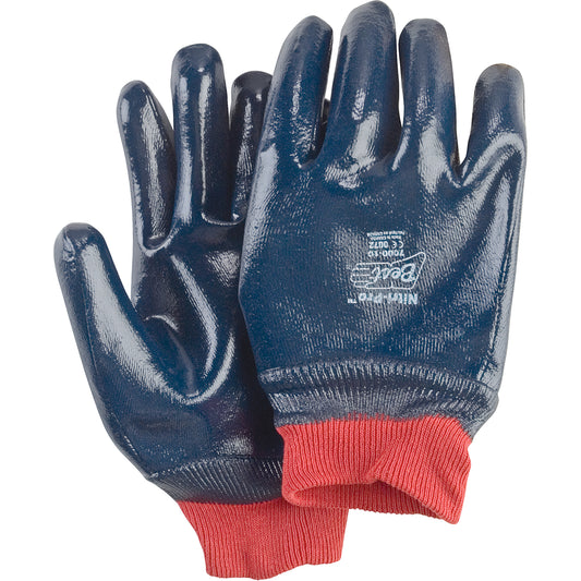 Showa Nitri-Pro® Gloves, 8/Medium, Nitrile Coating, Cotton Shell