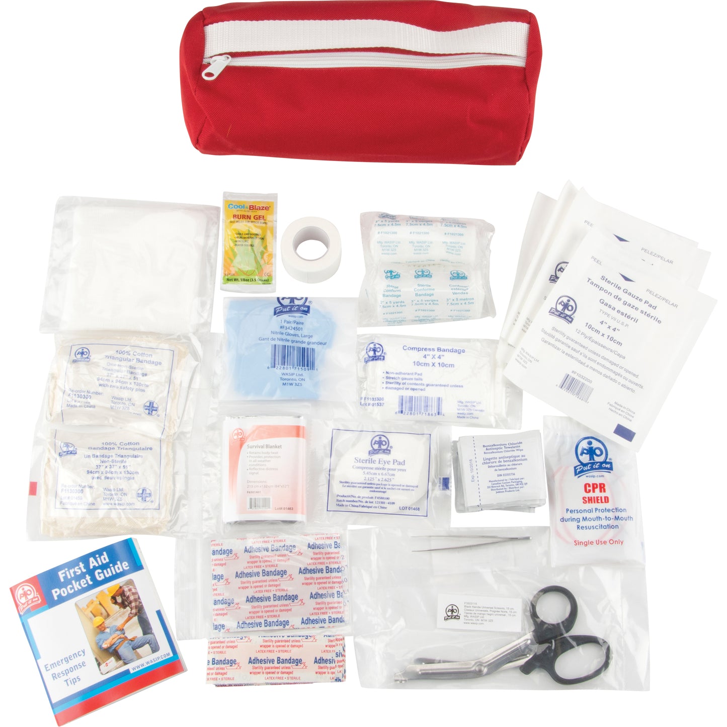  First Aid Kit, Class 1 Medical Device, Nylon Bag