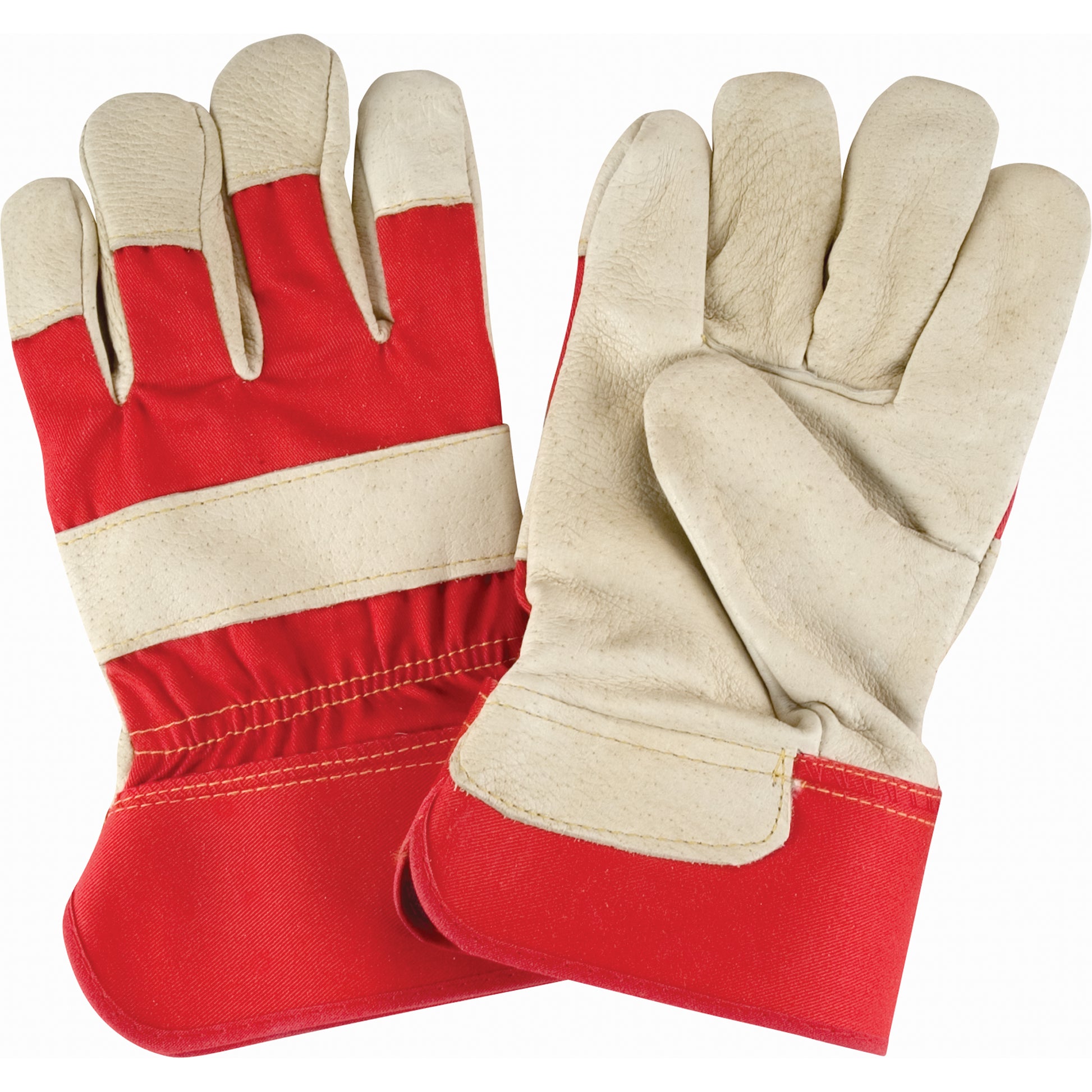 Zenith Safety Products Premium Abrasion-Resistant Comfort Fitters Glove, Large, Grain Pigskin Palm, Cotton Inner Lining