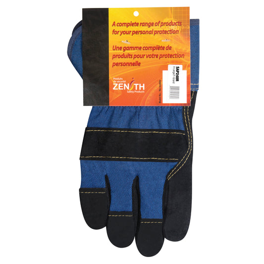 Zenith Safety Products Superior Warmth Winter-Lined Fitters Gloves, X-Large, Split Cowhide Palm, Thinsulate™ Inner Lining