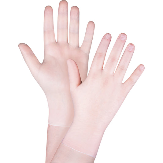 Zenith Safety Products Disposable Gloves, Large, Vinyl, 4-mil, Powder-Free, White