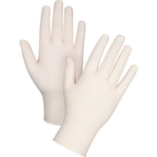 Zenith Safety Products Premium Sensitive Skin Examination Gloves, Large, Latex, 4-mil, Powdered, Natural