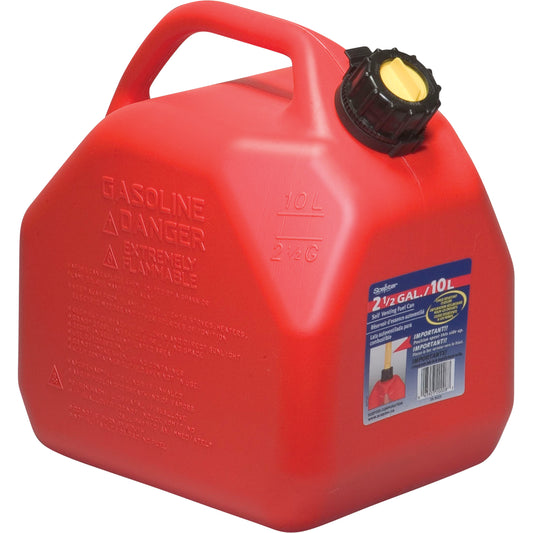 Jerry Cans, 2.5 US gal./10 L, Red, CSA Compliant/ULC