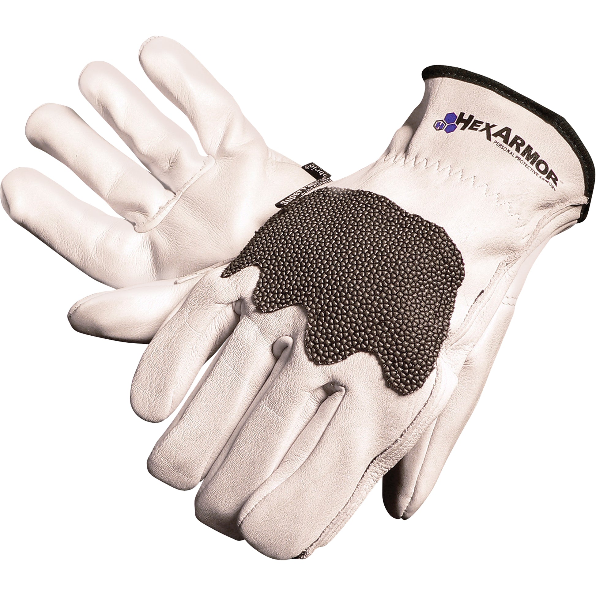 Hexarmor Steel Leather® III 5033 Gloves, Size Medium/8, SuperFabric® Shell, ANSI/ISEA 105 Level 5