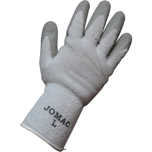Jomac Canada Premium Coated Glove, 8/Medium, Latex Coating, Terry Shell