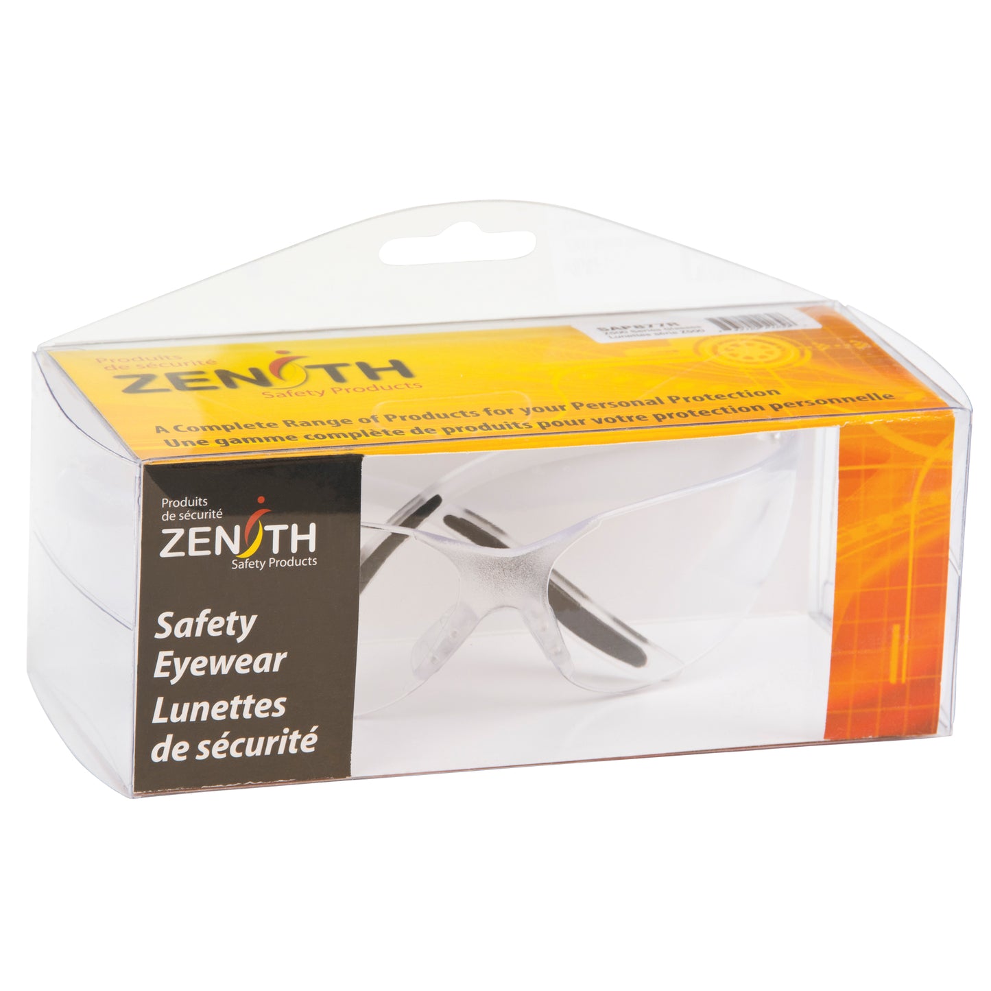 Zenith Safety Products Z500 Series Safety Glasses, Clear Lens, Anti-Scratch, Meets/Exceeds CSA Z94.3