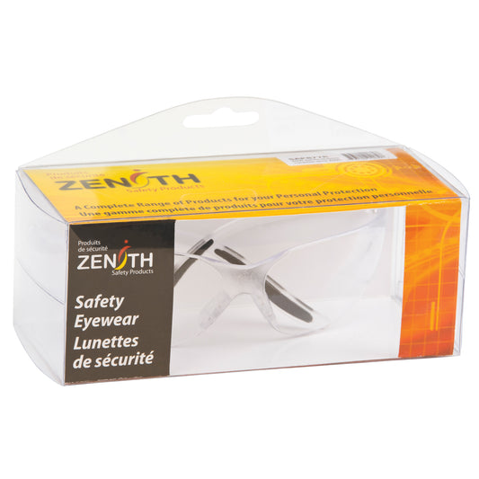 Zenith Safety Products Z500 Series Safety Glasses, Clear Lens, Anti-Scratch, Meets/Exceeds CSA Z94.3