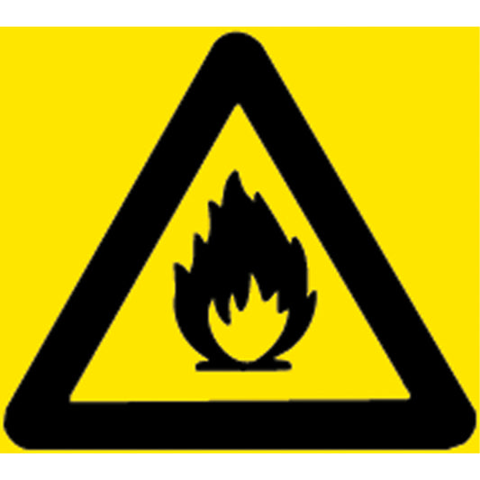 Brady Right-to-Know Inflammable Pictogram Labels, Vinyl, Sheet, 3/4" L x 3/4" W