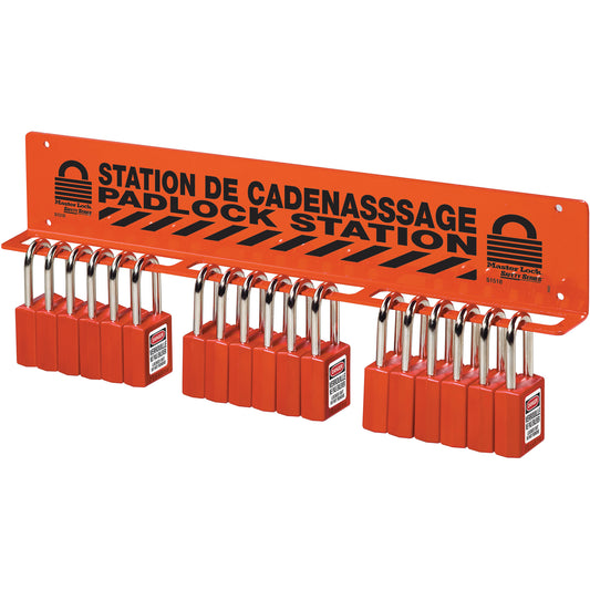 Master Lock Unfilled Padlock Rack Station