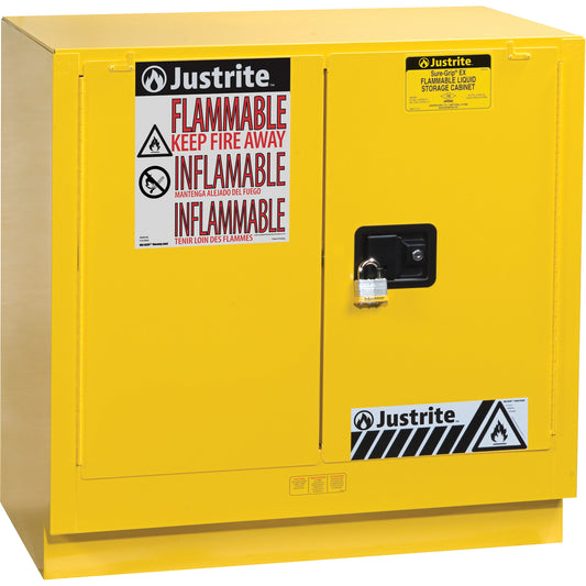 Sure-Grip® EX Undercounter Flammable Safety Cabinet, 22 gal., 2 Door, 35" W x 35" H x 22" D