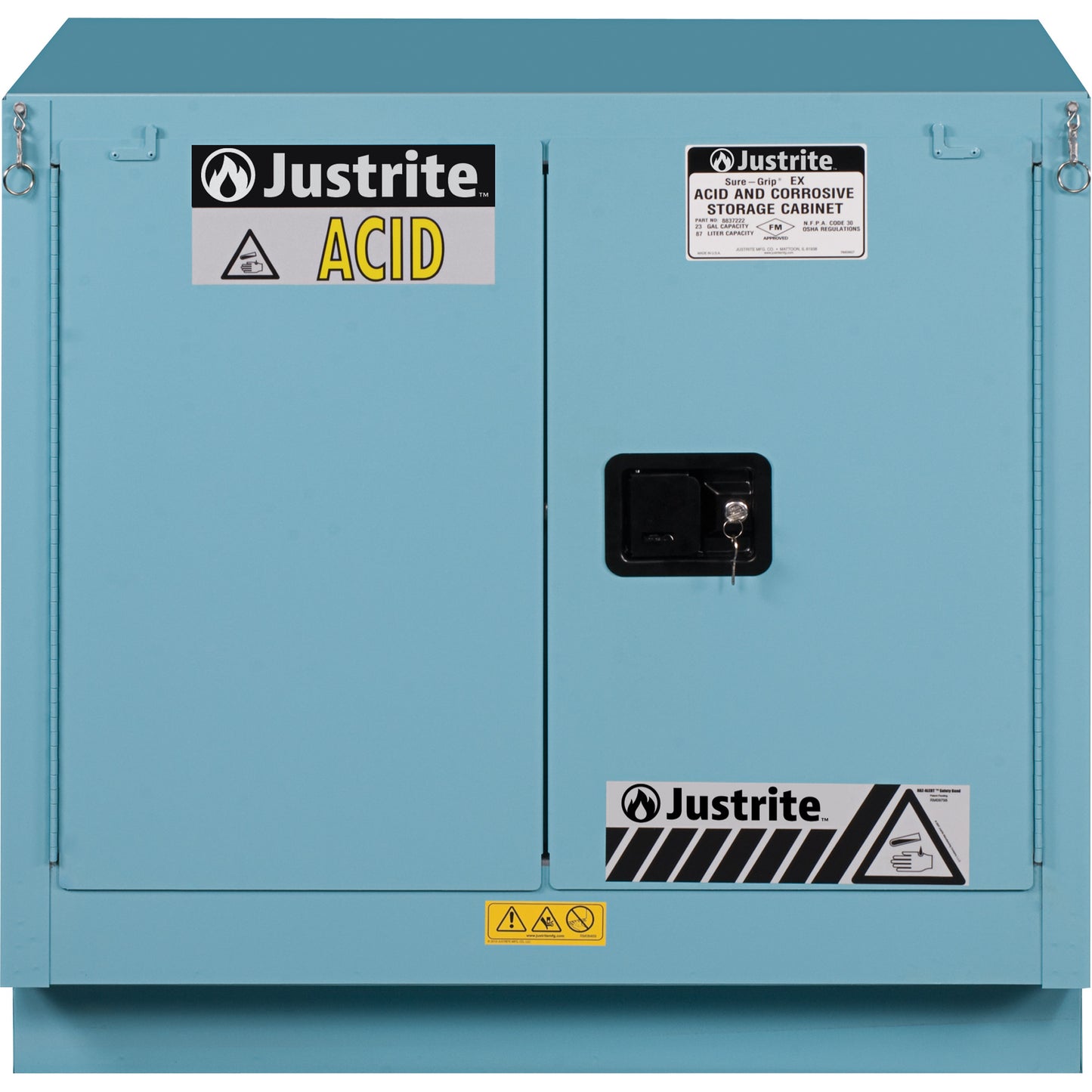 Sure-Grip® Ex Acid/Corrosive Storage Cabinets, 22 gal., 35" x 35" x 22"