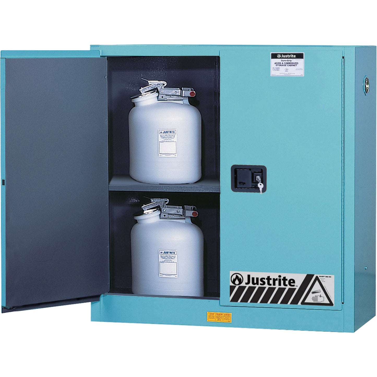ChemCor® Lined Acid/Corrosive Storage Cabinets, 45 gal., 43" x 65" x 18"