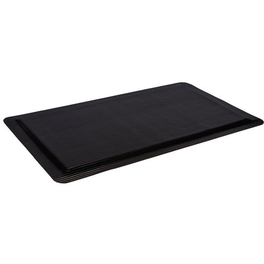 Mat Tech Ergo-Ease™ Mats, Ribbed, 2' x 10' x 7/8", Black, Rubber/Sponge