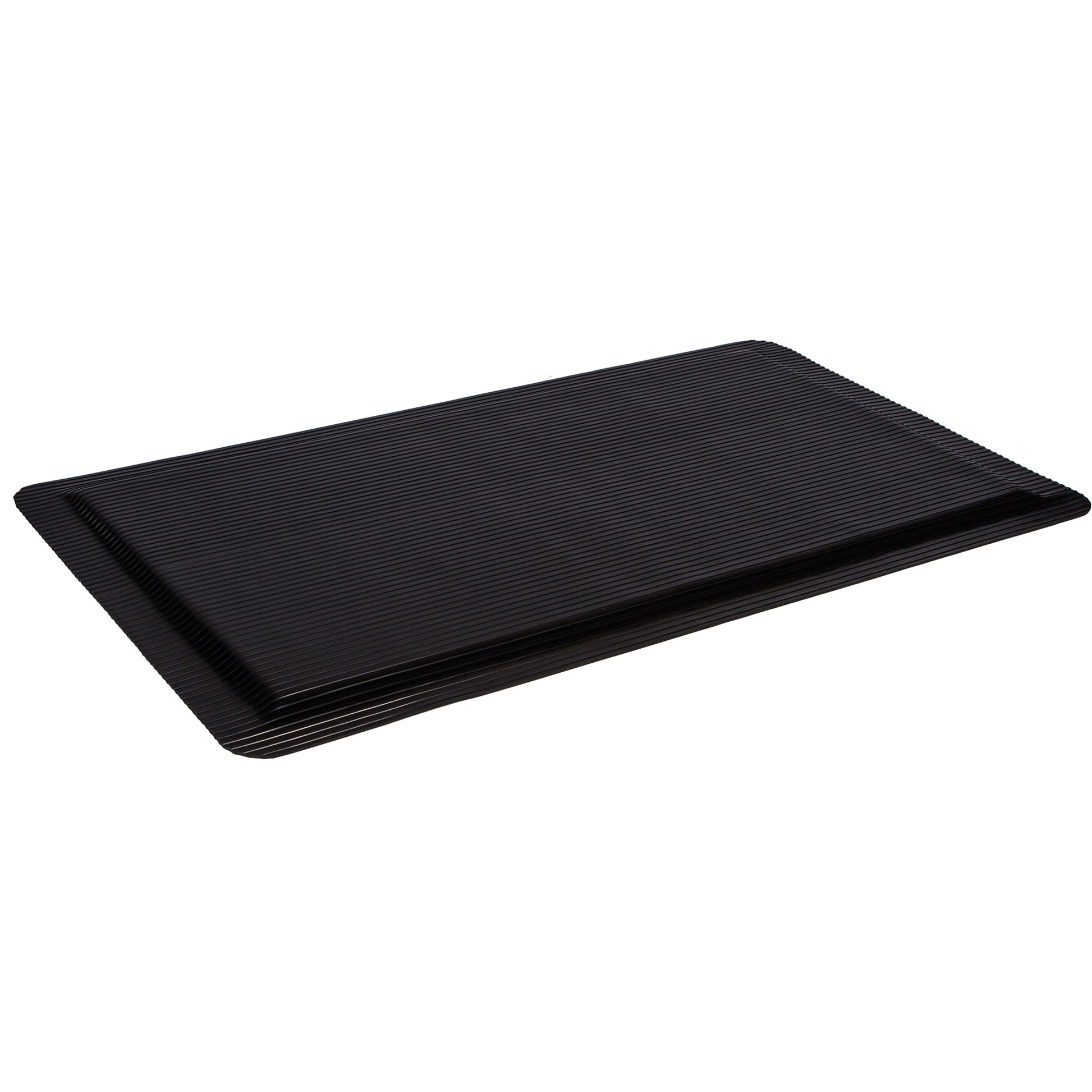 Mat Tech Ergo-Ease™ Mats, Ribbed, 3' x 10' x 7/8", Black, Rubber/Sponge