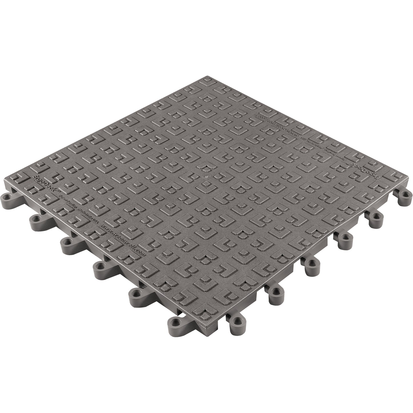 Wearwell ErgoDeck® Soft No. 566 Matting, PVC, 1-1/2' W x 1-1/2' L, 7/8" Thick, Charcoal