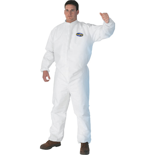 Ansell Kleenguard™ A30 Coveralls, X-Large, White, SMS