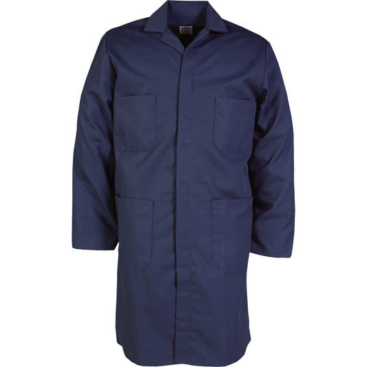 Big Bill Lab Coat, Poly-Cotton, 46, Navy Blue