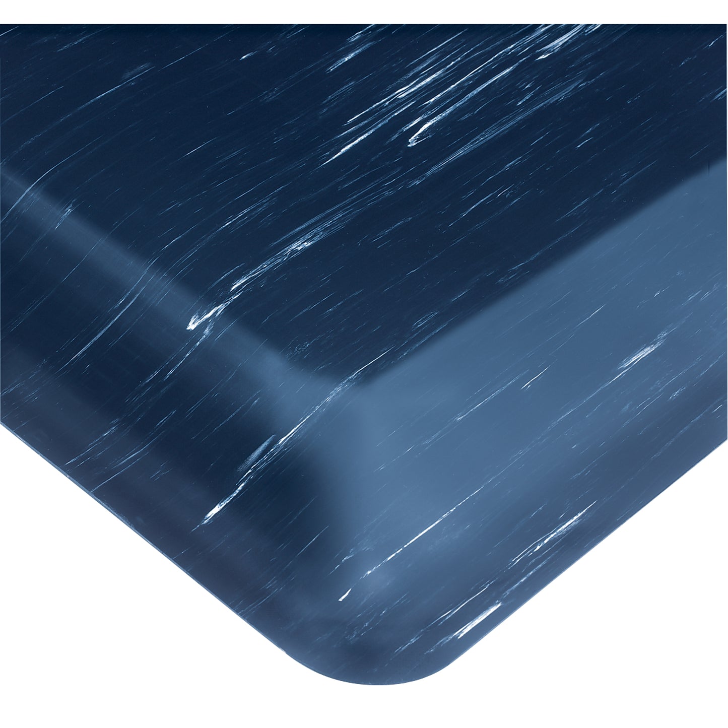 Wearwell Tile-Top AM No. 420 Anti-Microbial Mats, Smooth, 4' x 60' x 1/2", Blue, PVC Sponge