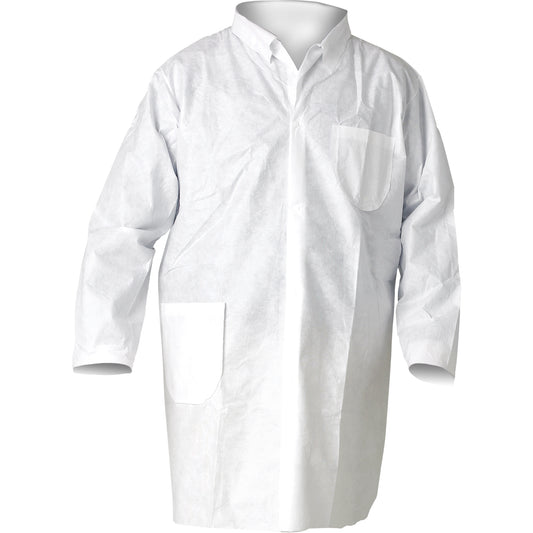 Ansell KleenGuard™ A20 Lab Coats, SMS, White, Medium